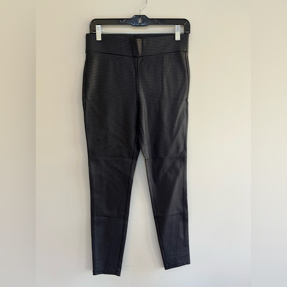 Loft NWT Houndstooth Coated Ponte Leggings, Black Multi, S - Picture 4 of 10